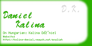 daniel kalina business card
